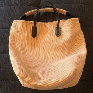 J Crew mesh handbag.